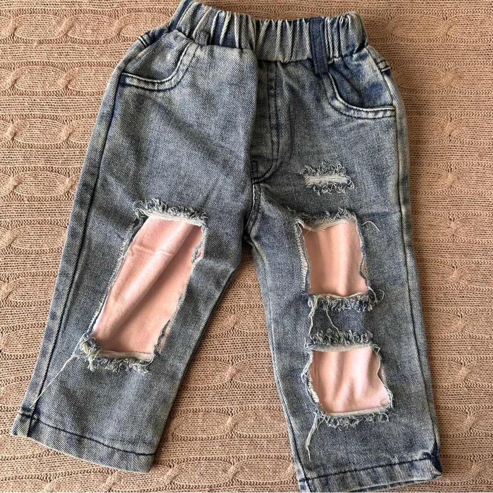 EUC Baby Girl 3pc Mix’n’Match Outfit Set, The Berry Sweetest Blues, 18 Months